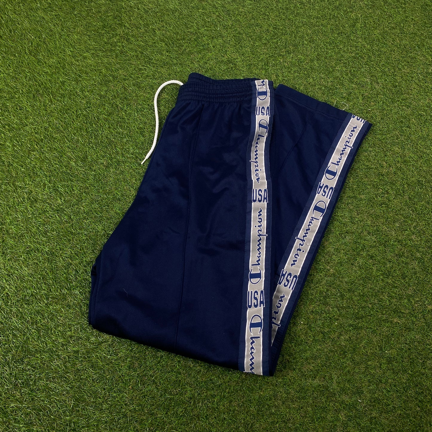 00s Champion Piping Joggers Blue Small