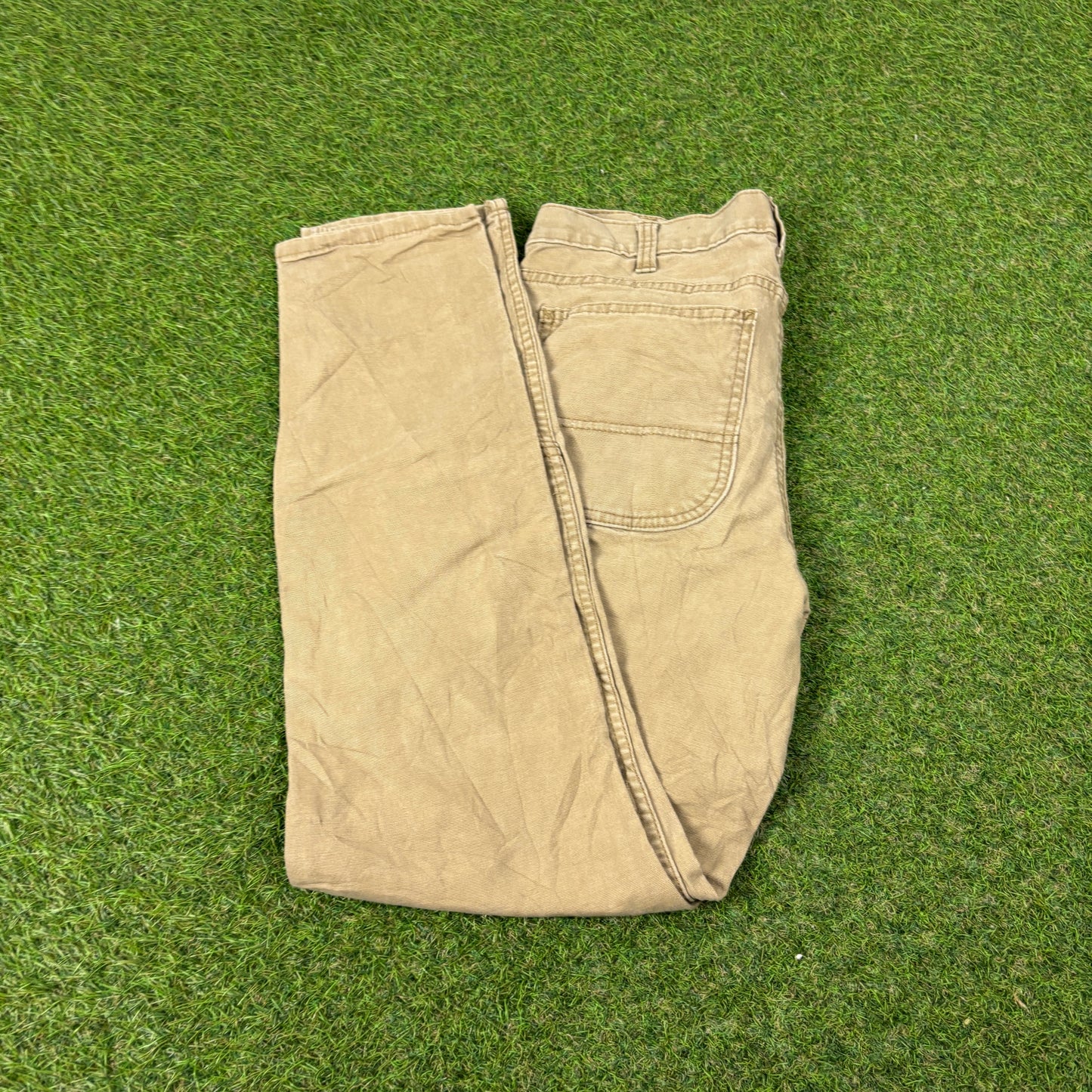 00s Carhartt Double Knee Trousers Joggers Brown Womens XS
