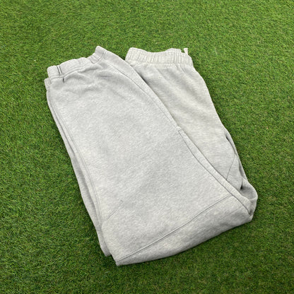 00s Nike Wide Leg Cotton Joggers Grey Small