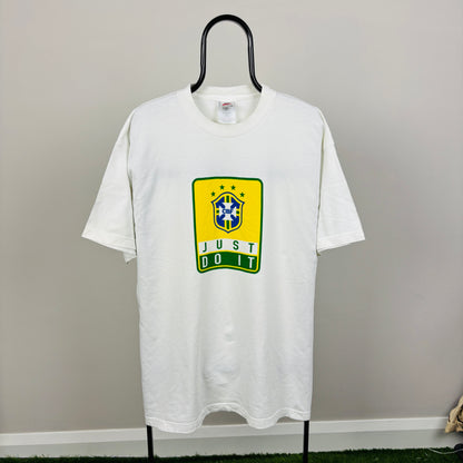 90s Nike Brazil T-Shirt White XL
