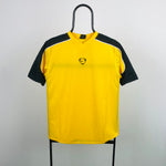 00s Nike Centre Swoosh T-Shirt Yellow Small