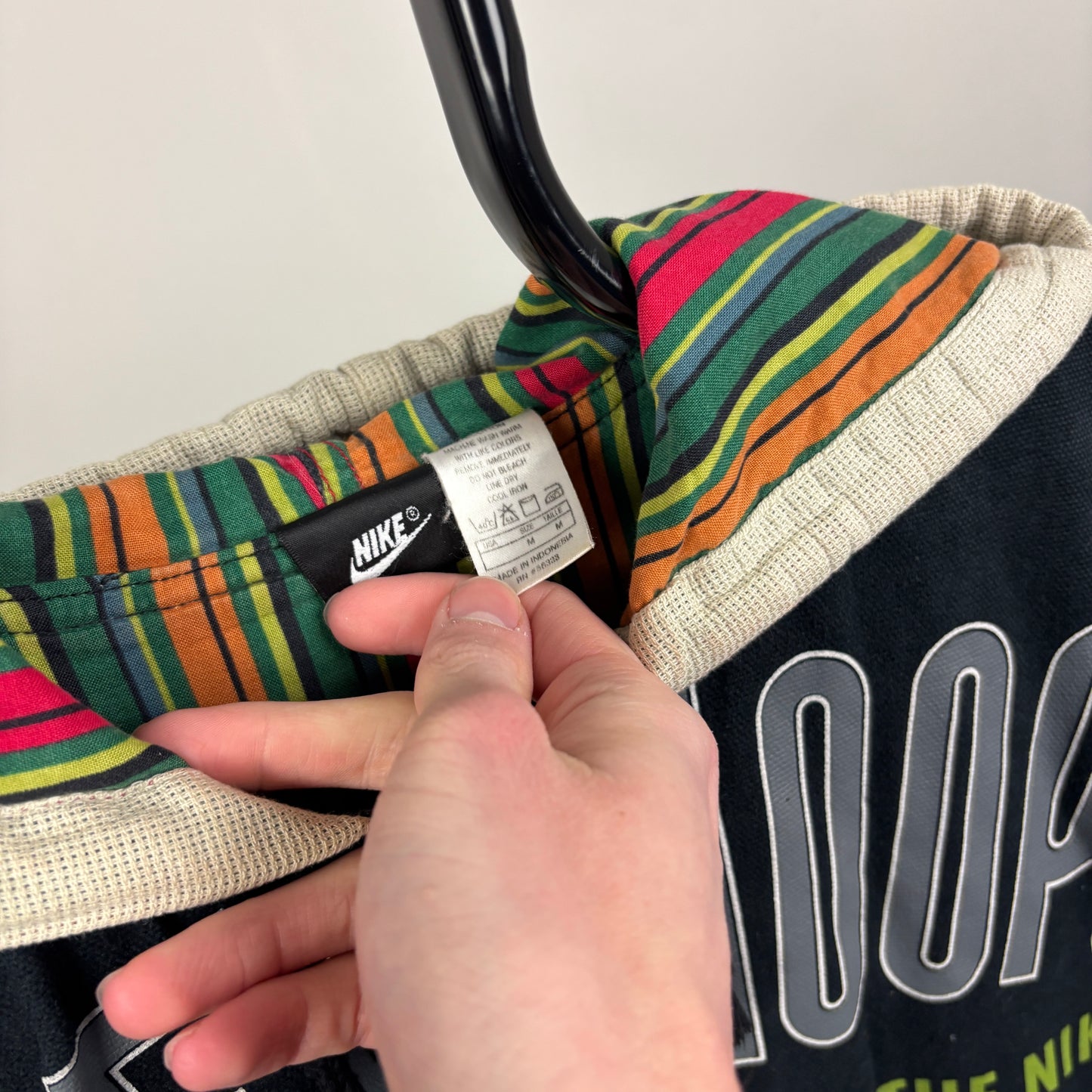 90s Nike Hoop Heroes Dunk Yard Jacket Black Small/Medium