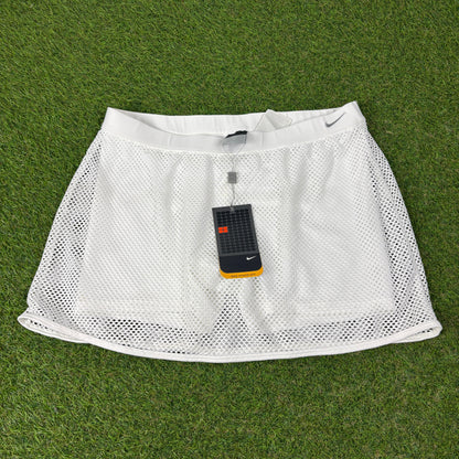 00s Nike Mesh Tennis Skirt Skort White XL