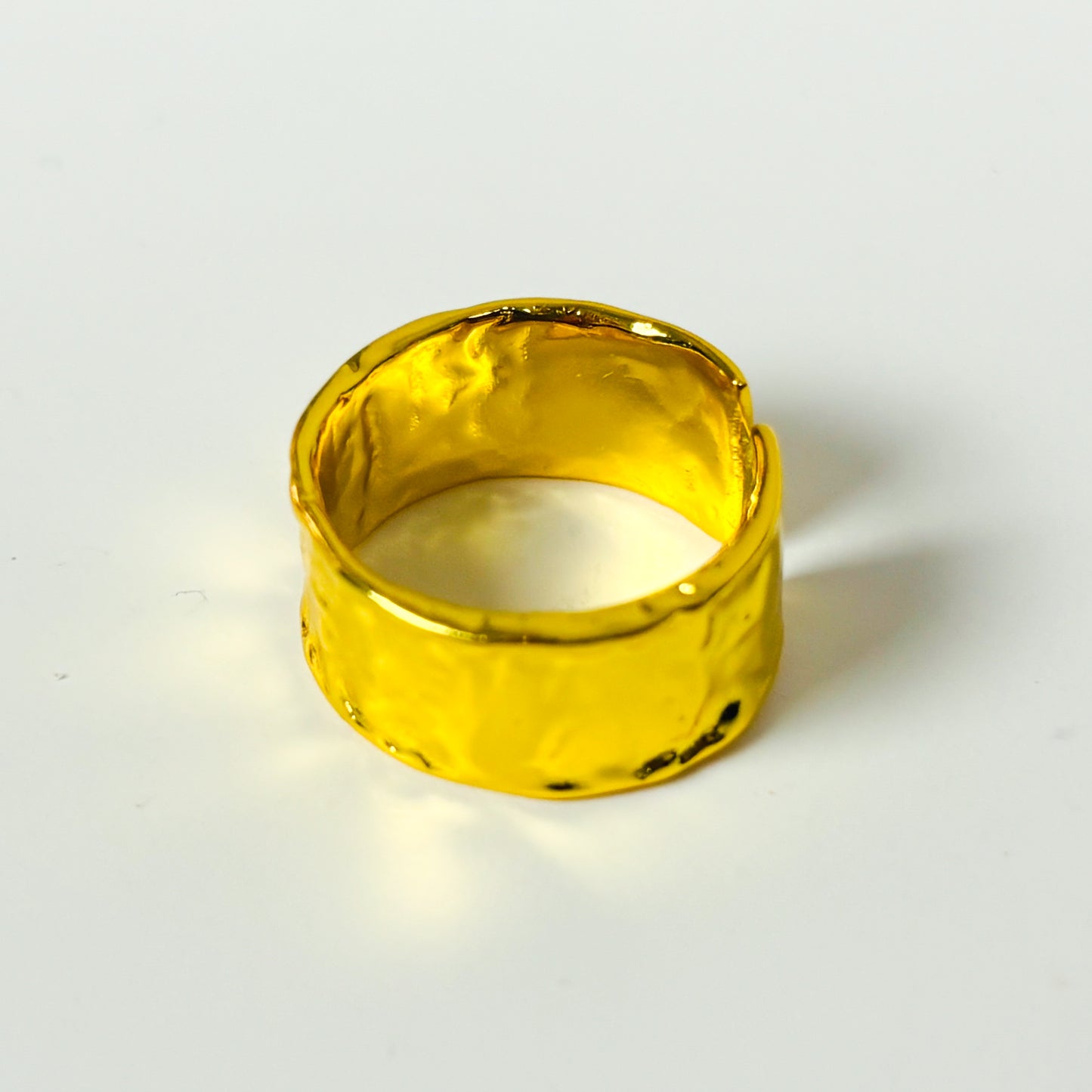Adjustable Molten Ring Gold