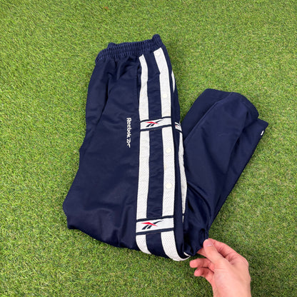 90s Reebok Popper Joggers Blue Small