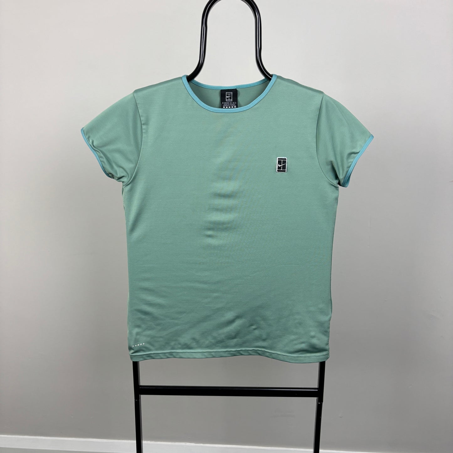 00s Nike Court Tennis T-Shirt Green Large