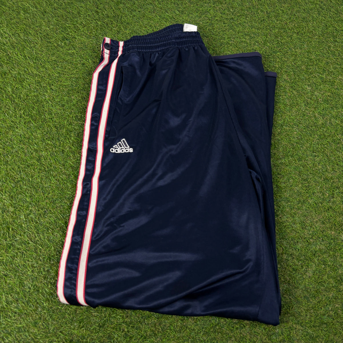 90s Adidas Popper Joggers Blue XL