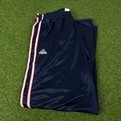 90s Adidas Popper Joggers Blue XL