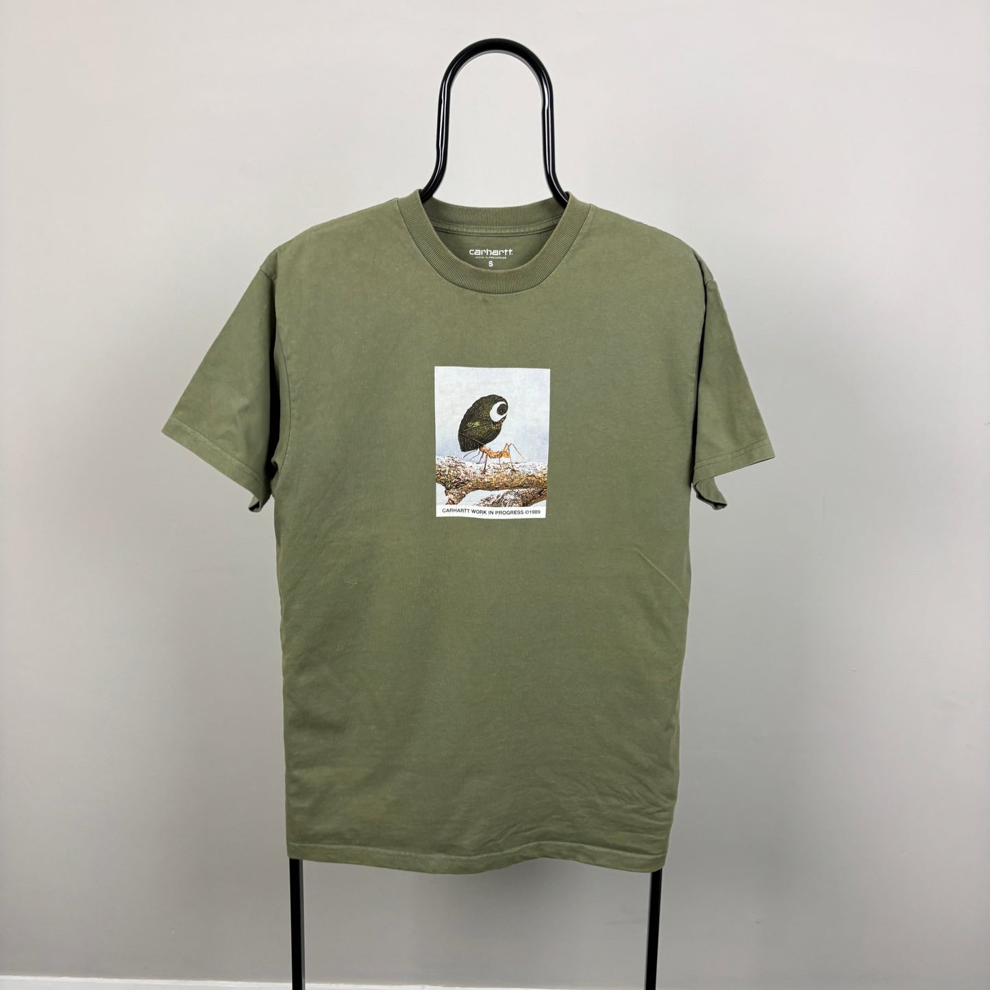 00s Carhartt Leaf T-Shirt Green Small
