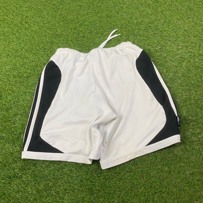 00s Adidas Football Shorts White Small