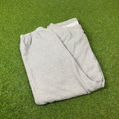 00s Nike Wide Leg Cotton Joggers Grey XXL