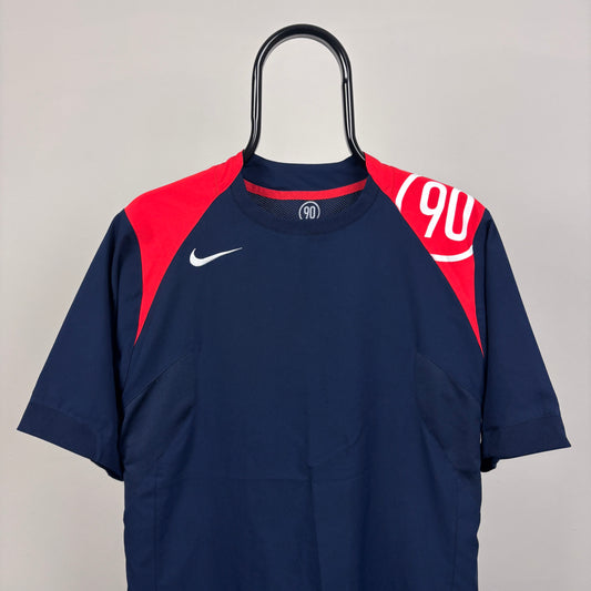 00s Nike T90 T-Shirt Blue Medium