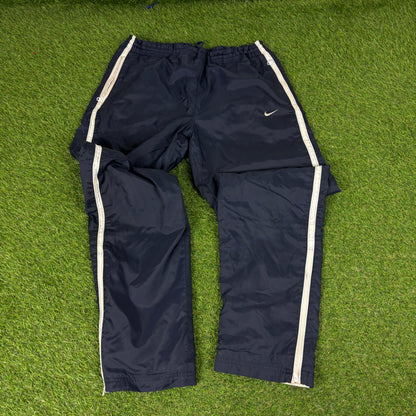 90s Nike Windbreaker Jacket + Joggers Set Red Medium