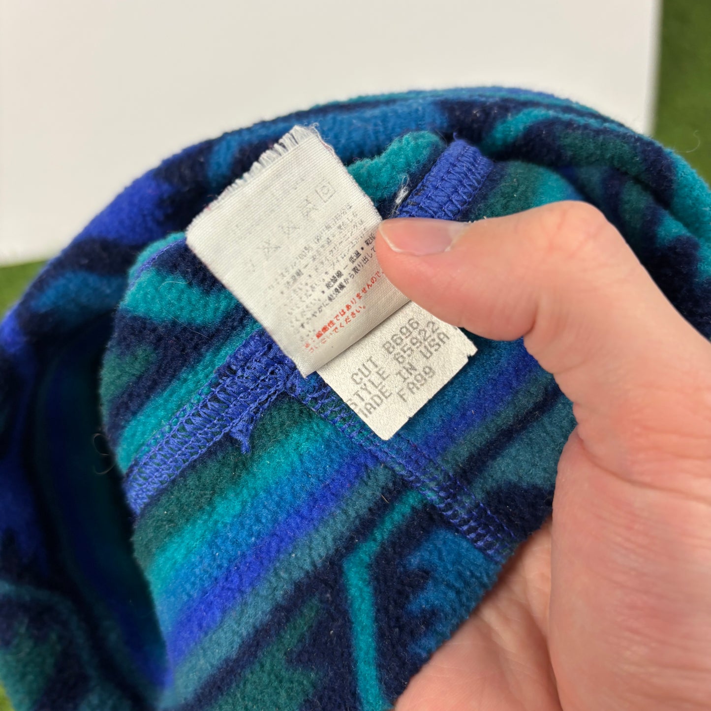 90s Patagonia Synchilla Fleece Beanie Hat Blue
