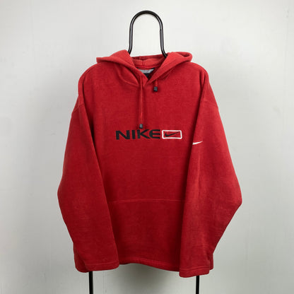 00s Nike Heavyweight Fleece Hoodie Red XL