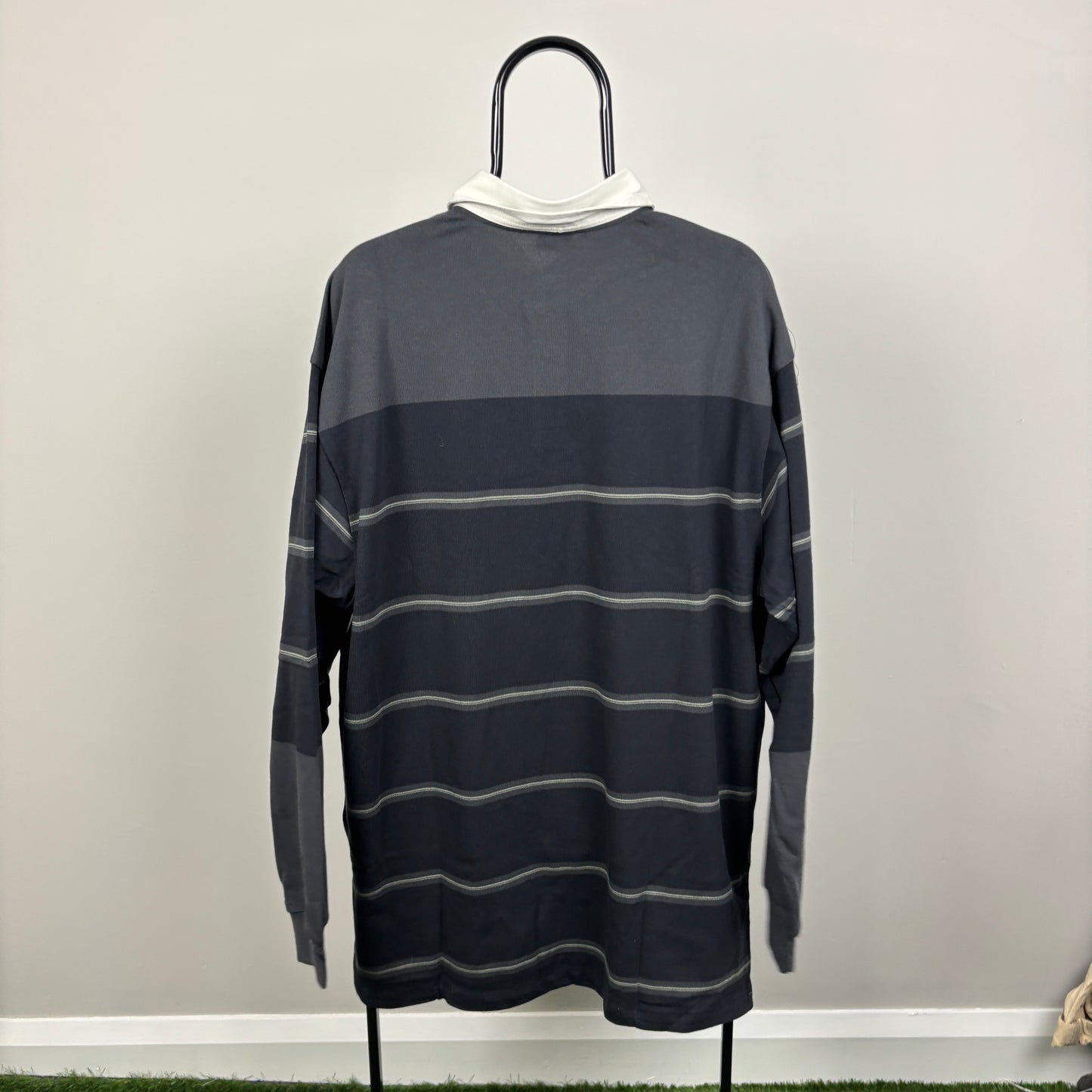 00s Nike Rugby Sweatshirt Black XL