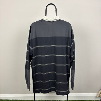 00s Nike Rugby Sweatshirt Black XL