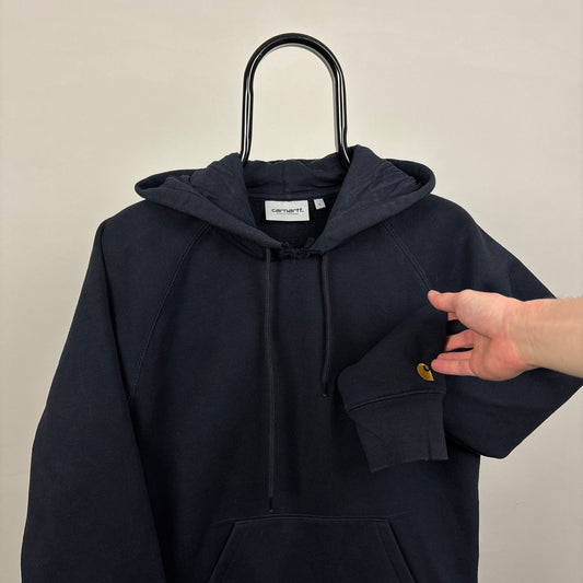 00s Carhartt Hoodie Blue Small