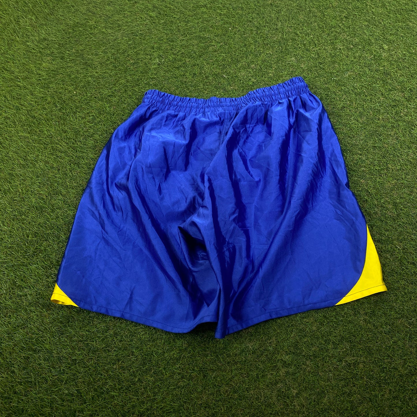 Retro Umbro Sweden Football Shorts Blue Medium