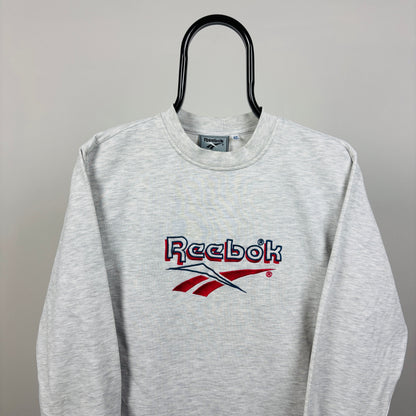 90s Reebok Sweatshirt Grey Small