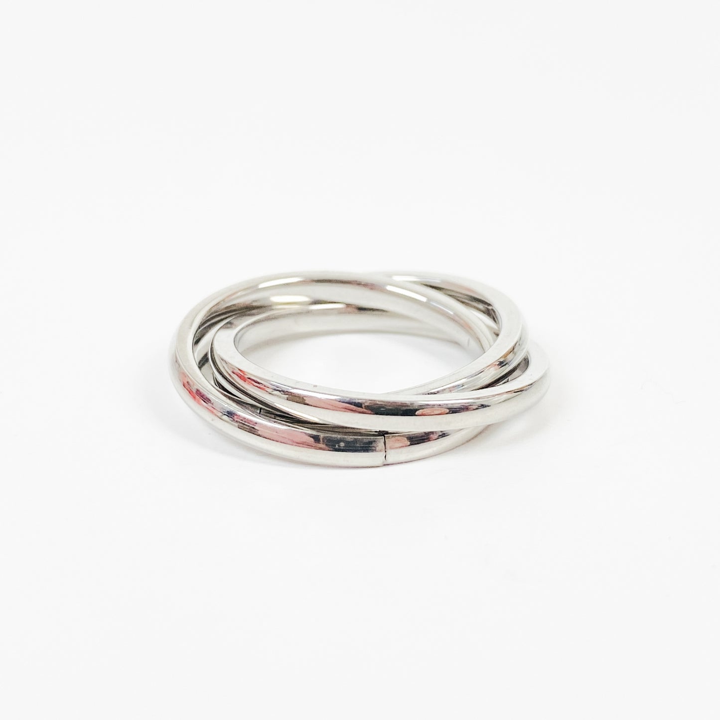 Retro Vintage Stack Ring Silver