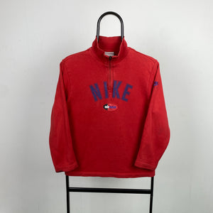 00s Nike Air Max 1/4 Zip Sweatshirt Red Small