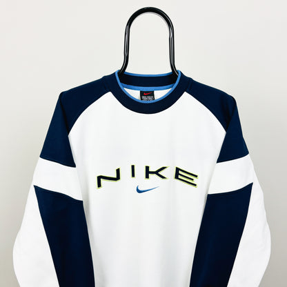 90s Nike Sweatshirt White Medium