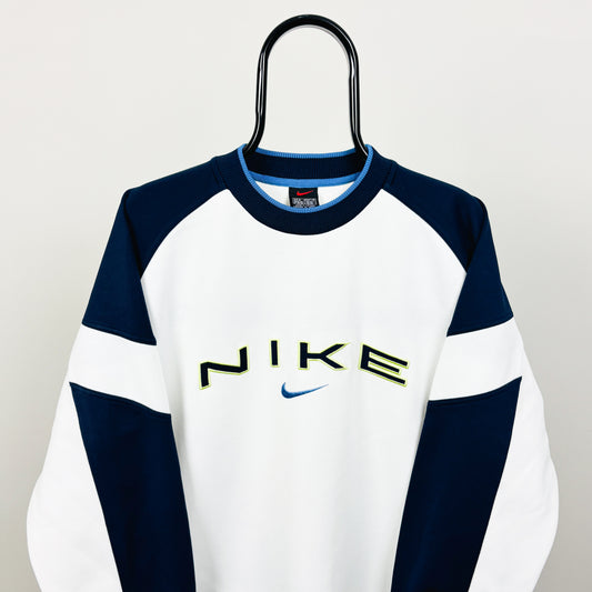 90s Nike Sweatshirt White Medium