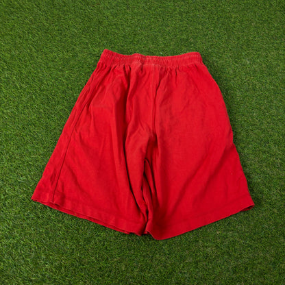 00s Nike Baggy Cotton Shorts Red XS