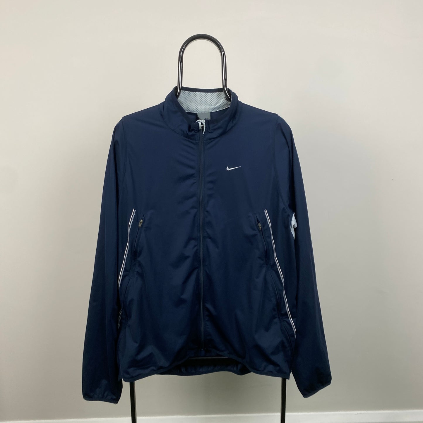 00s Nike Soft Shell Windbreaker Jacket Blue XL