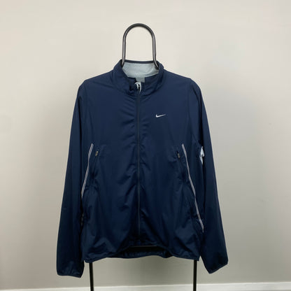 00s Nike Soft Shell Windbreaker Jacket Blue XL