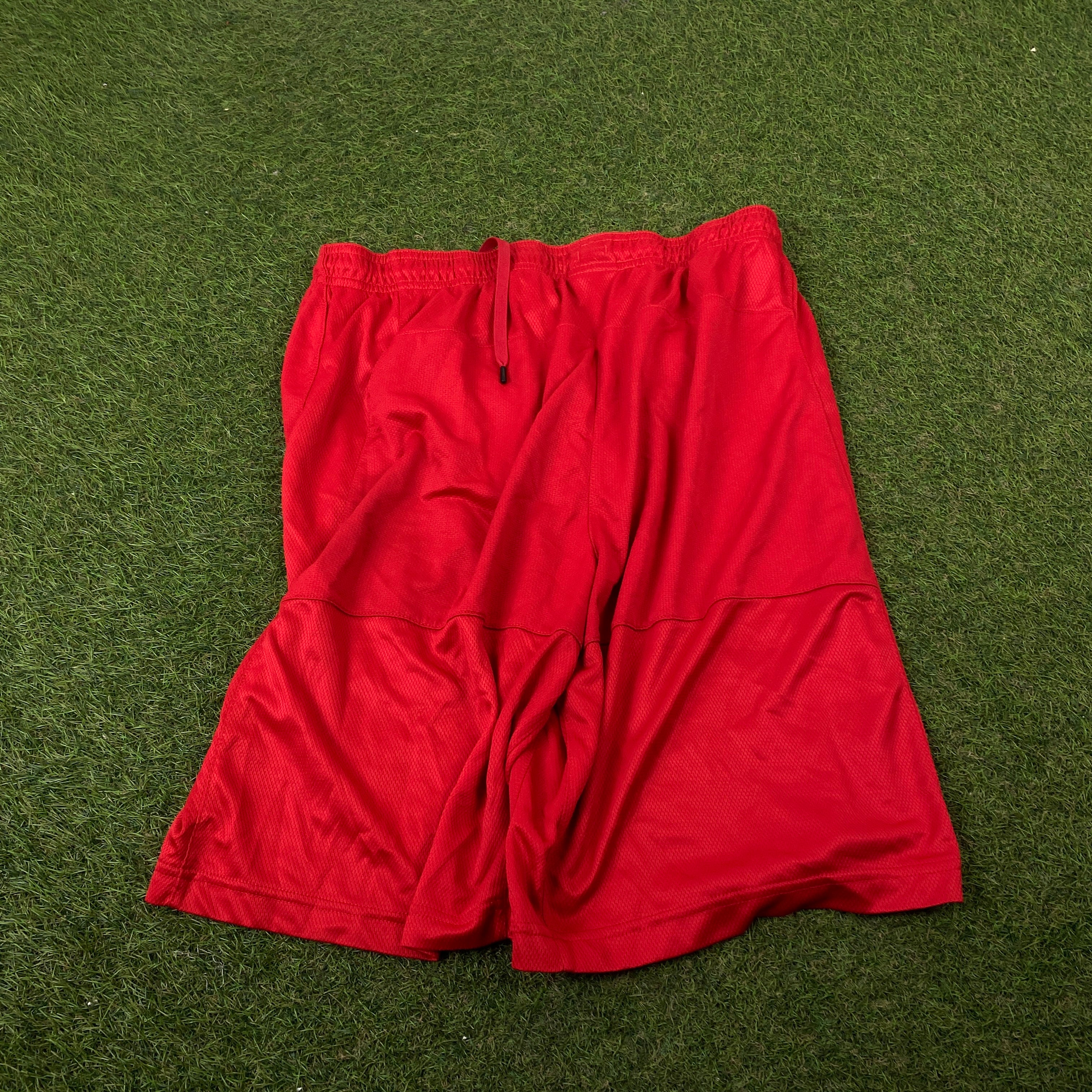 00s Nike Football Shorts Red Medium