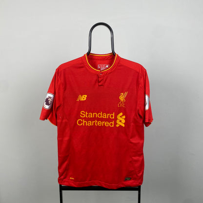 00s New Balance Liverpool Coutinho Football Shirt T-Shirt Red Small