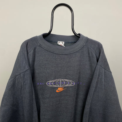 90s Nike Sweatshirt Grey Large