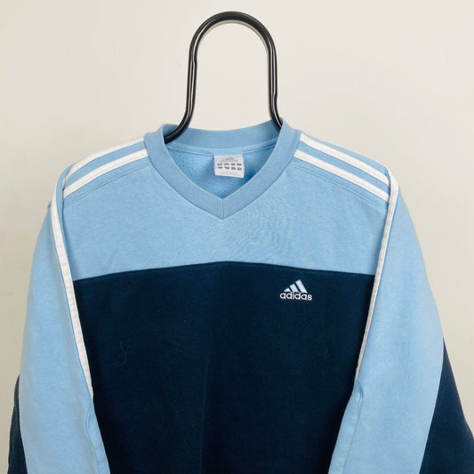 00s Adidas Sweatshirt Blue XL