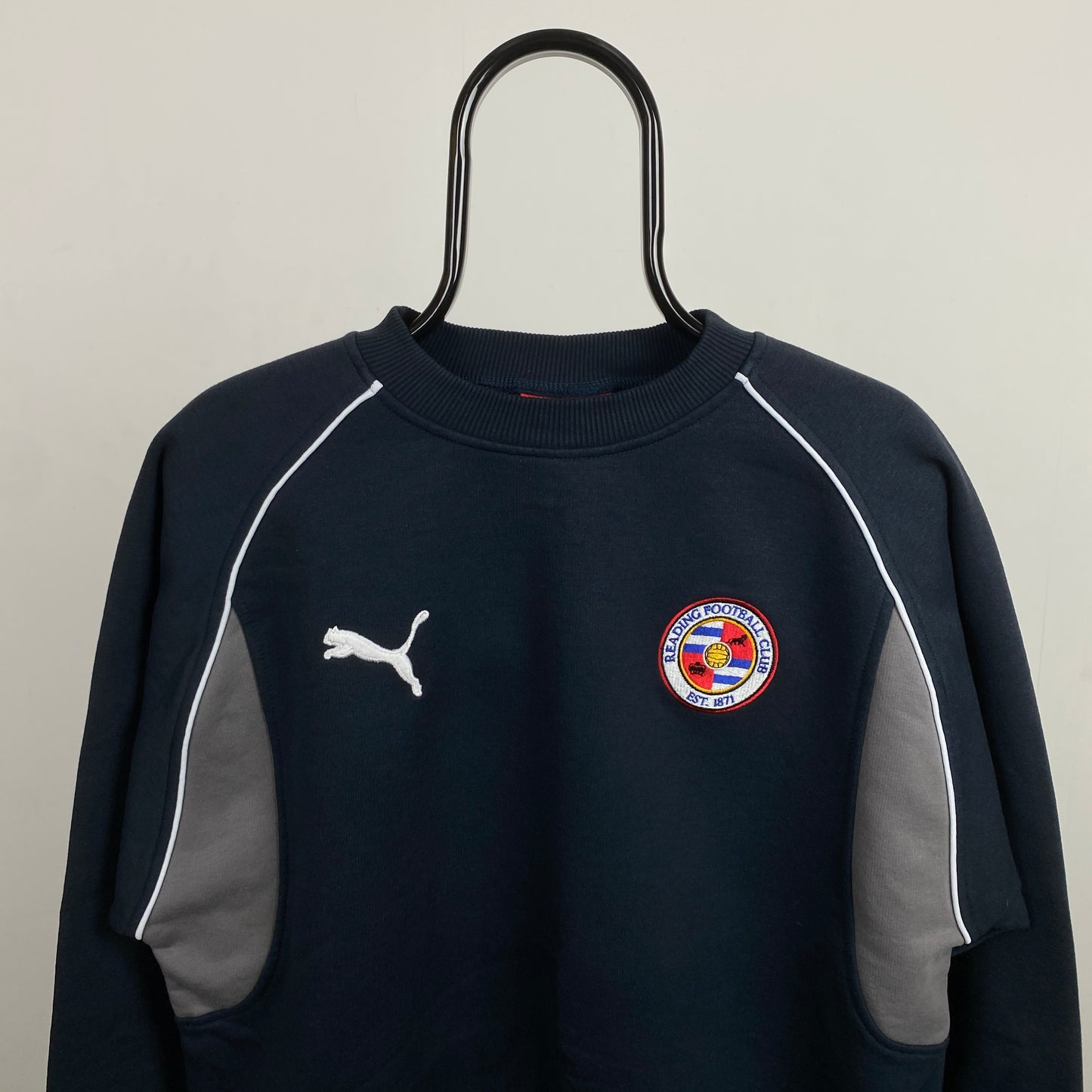 Retro Puma Reading Football Sweatshirt Blue Small