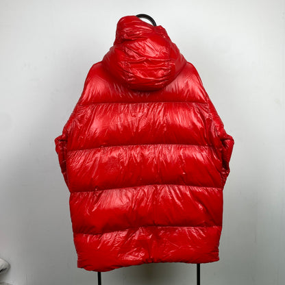 90s Nike Shiny Down Puffer Jacket Red XXL