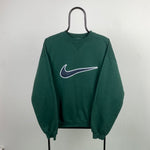 90s Nike Sweatshirt Forest Green Large