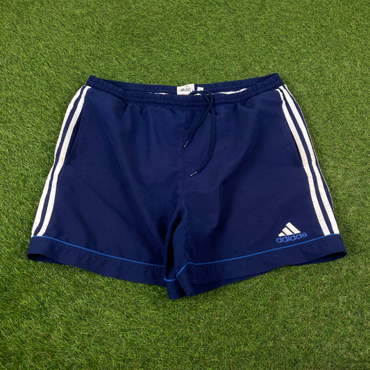 90s Adidas Shorts Blue Large