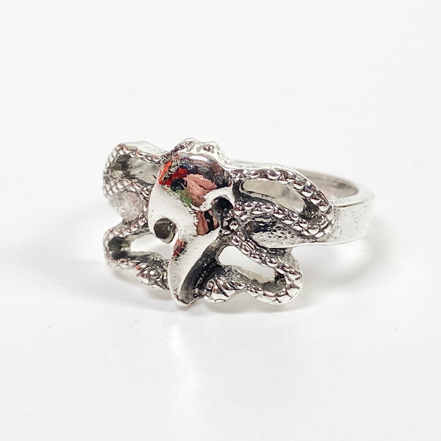 Retro Vintage Jellyfish Ring Silver