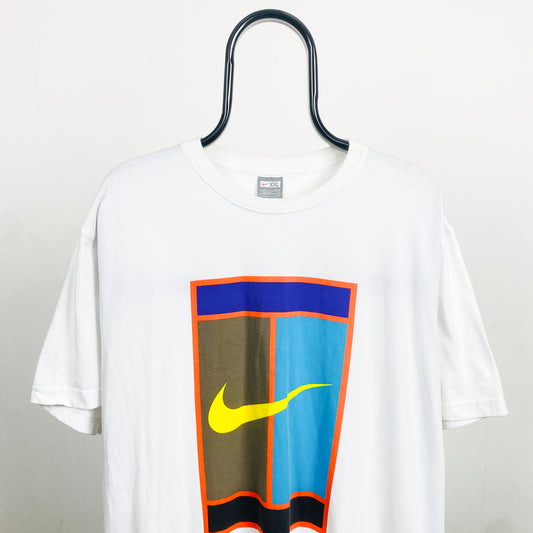 00s Nike Court Tennis T-Shirt White XXL