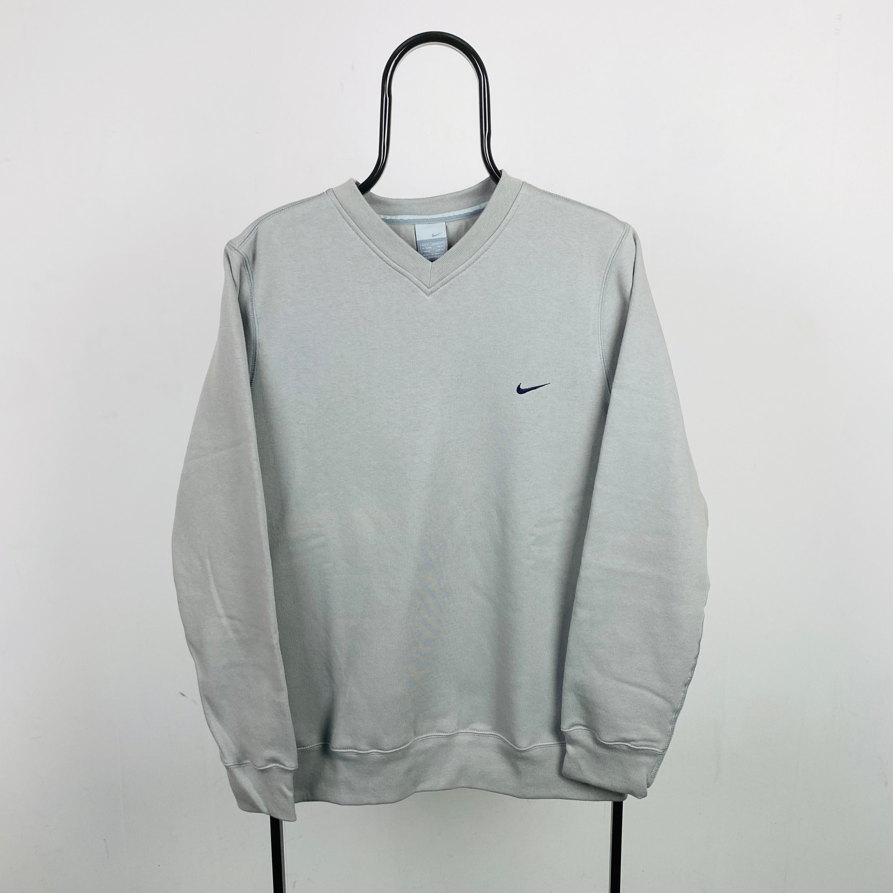 00s Nike Swoosh Sweatshirt Grey XS