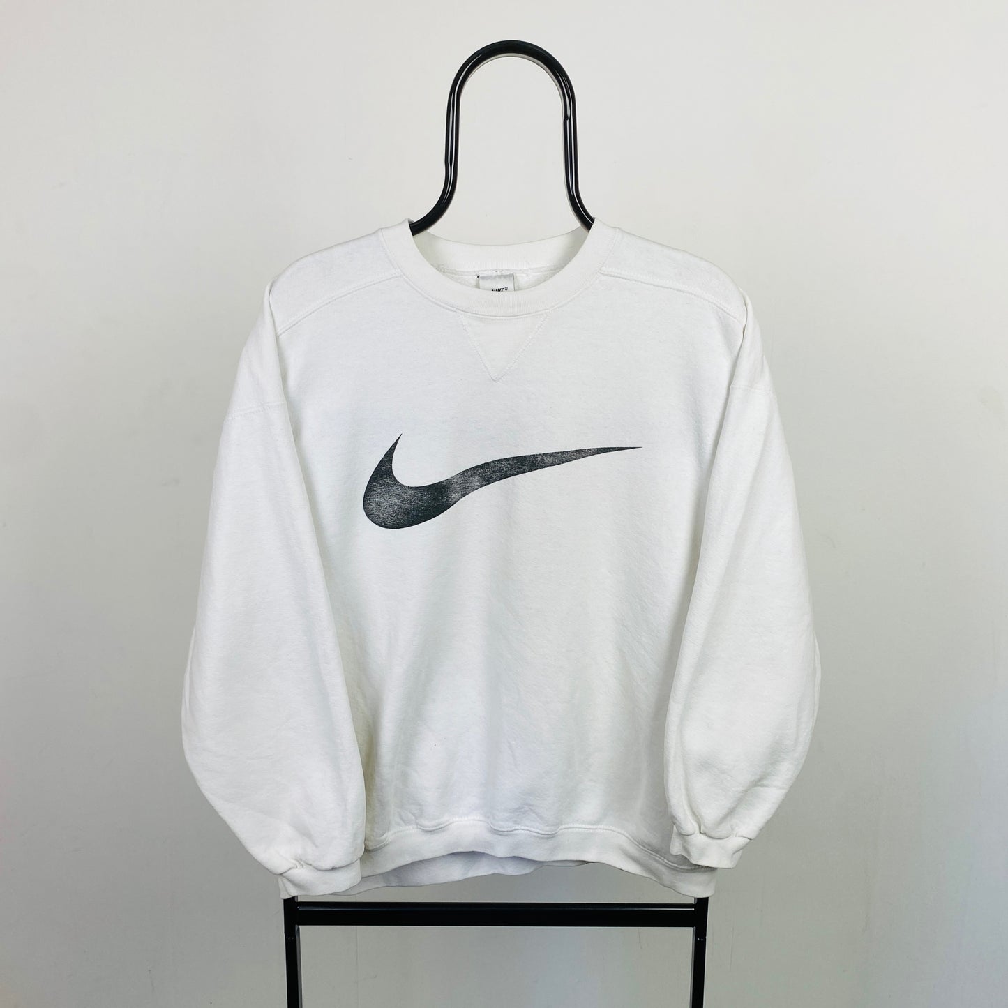 90s Nike Sweatshirt White Small