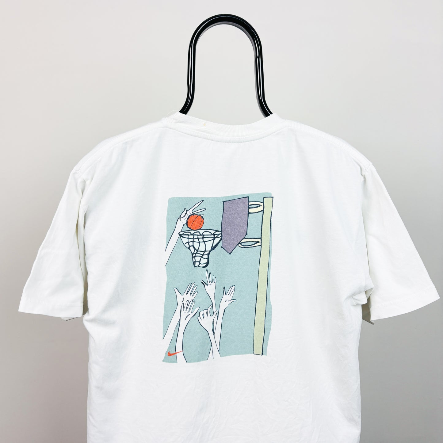 90s Nike Basketball T-Shirt White Large