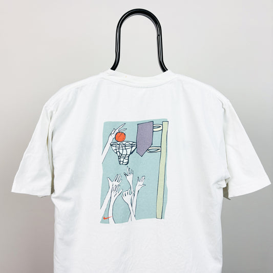 90s Nike Basketball T-Shirt White Large