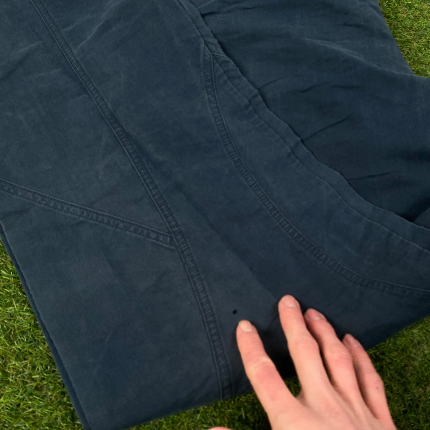 00s Adidas Cargo Joggers Blue Large