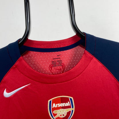 00s Nike Arsenal T90 Football Shirt T-Shirt Red Small