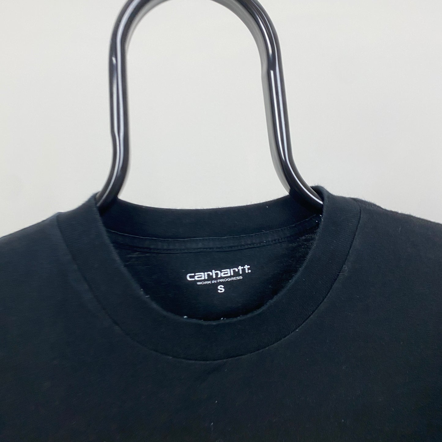 Retro 00s Carhartt T-Shirt Black Small