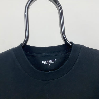 Retro 00s Carhartt T-Shirt Black Small
