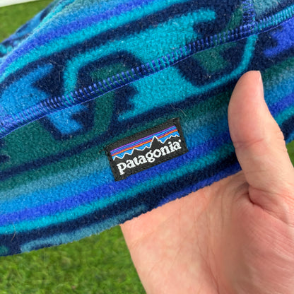 90s Patagonia Synchilla Fleece Beanie Hat Blue